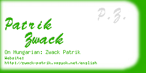 patrik zwack business card